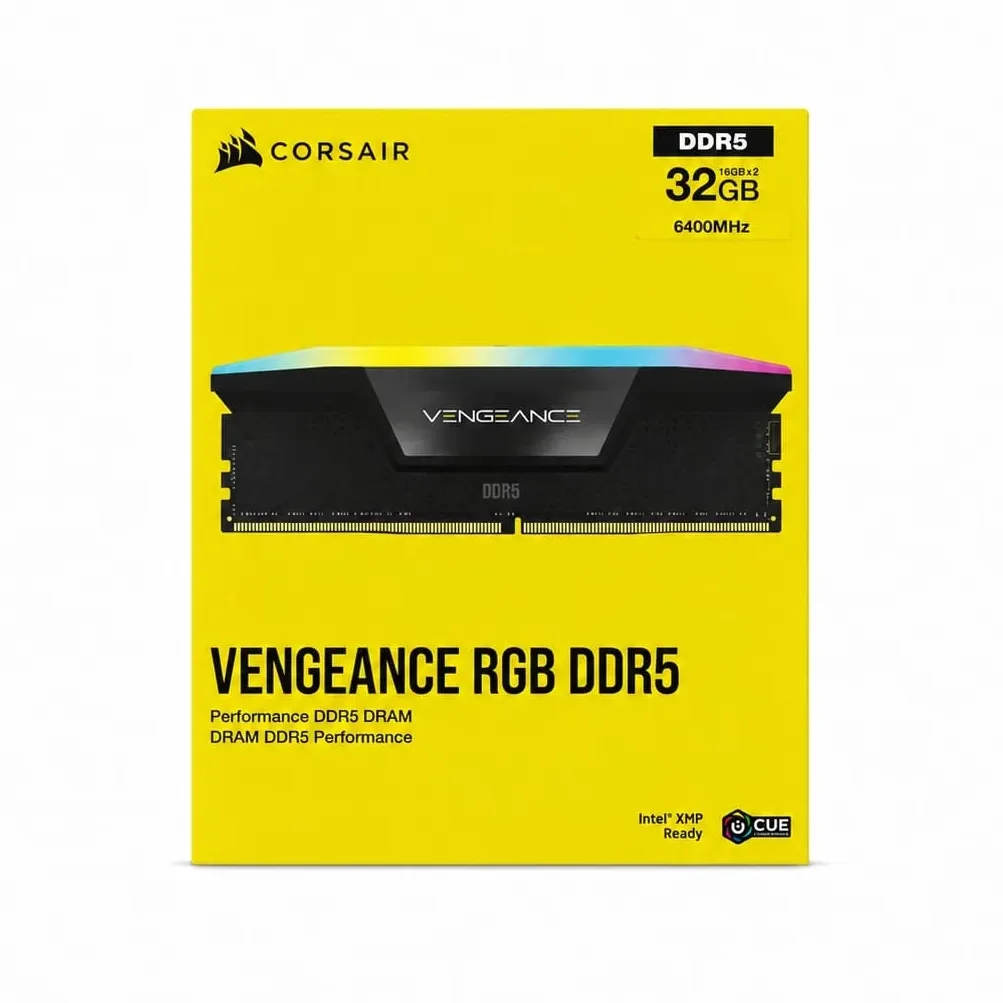 MEMORIA DDR5 32GB (16GBX2) 6400MHZ CORSAIR VENGANCE RGB