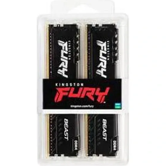 MEMORIA DDR4 32GB (2X16GB) 3200MHZ KINGSTON HYPER FURY NEGRA