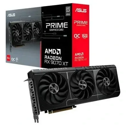 TARJETA DE VIDEO ASUS RX9070 XT PRIME OC DDR6 16GB NEGRA