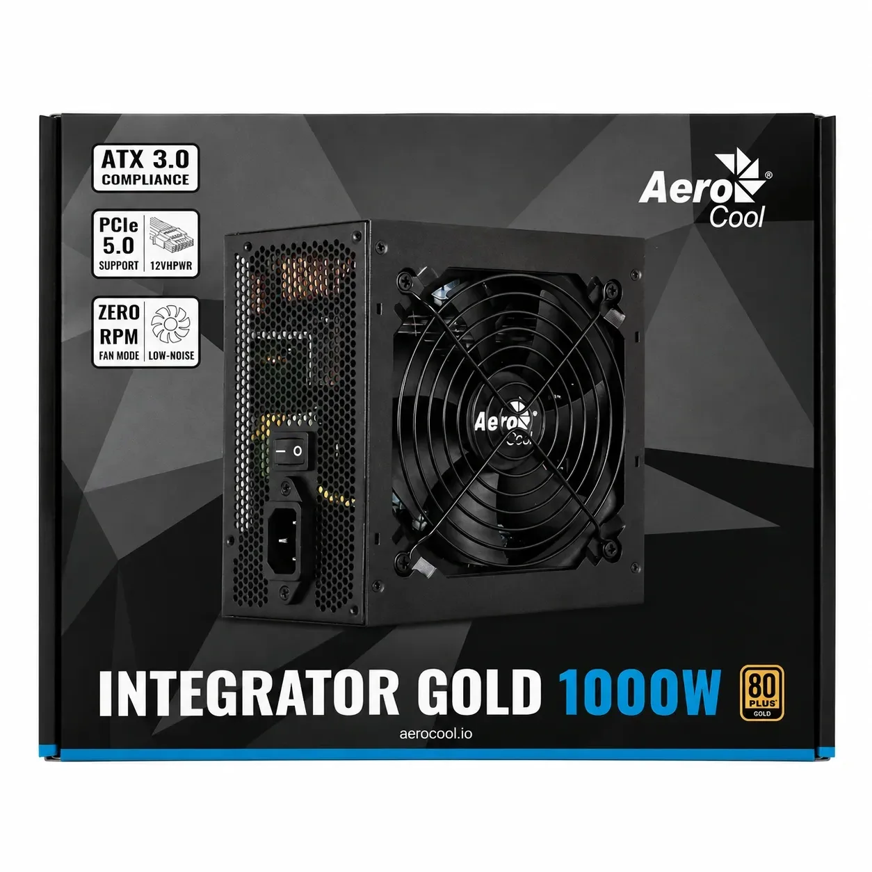 FUENTE DE PODER AEROCOOL 1000W INTEGRATOR 80PLUS GOLD FULL MODULAR