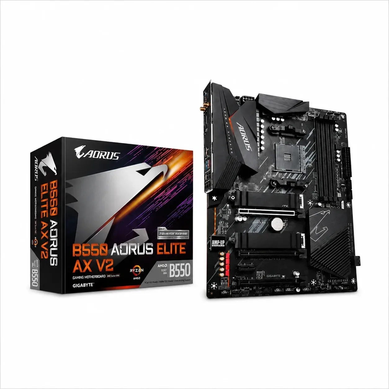 BOARD GIGABYTE B550 AORUS ELITE AX V2 AM4