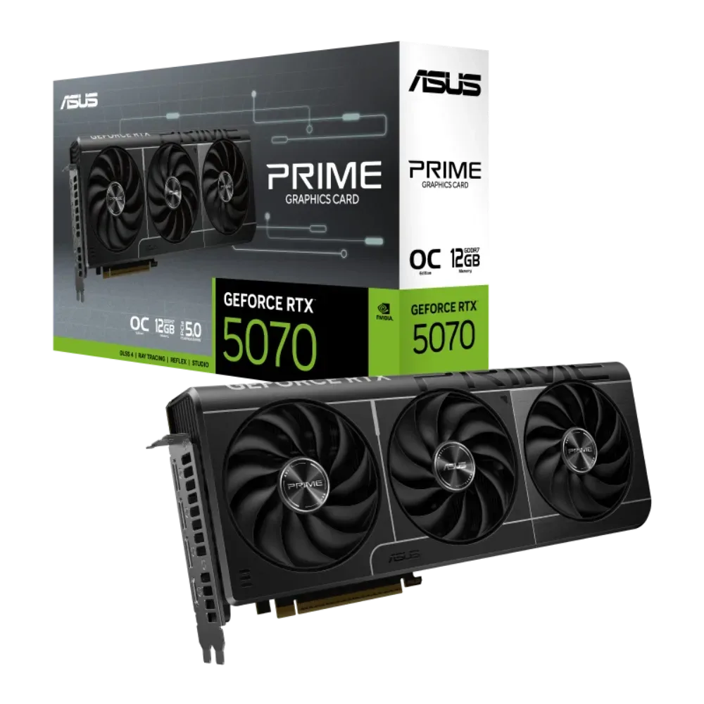 TARJETA DE VIDEO ASUS RTX 5070 PRIME TRIFAN 12GB DDR7