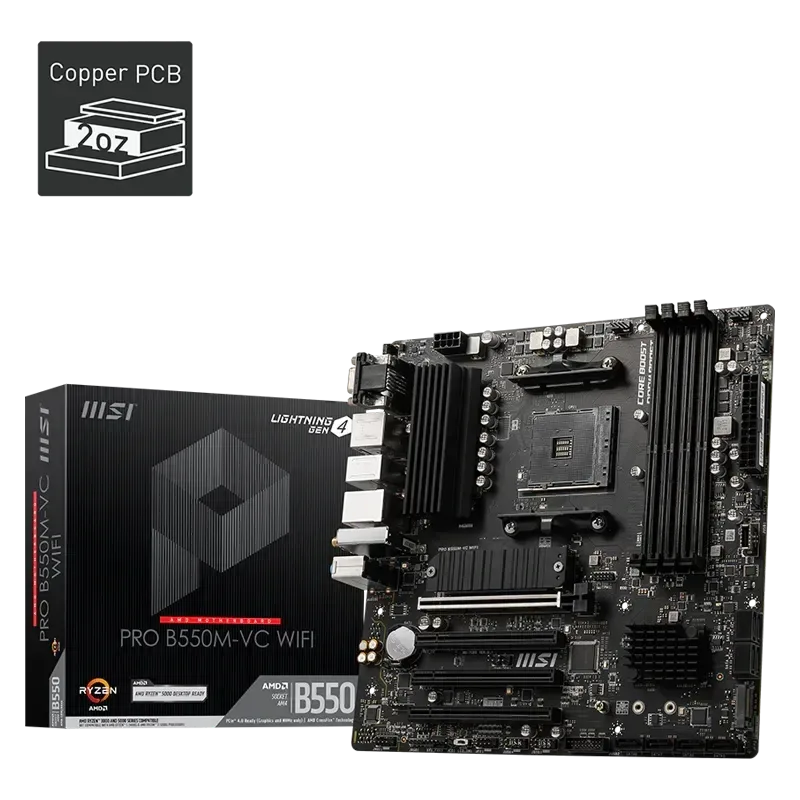 BOARD MSI PRO B550M - VC WIFI AM4