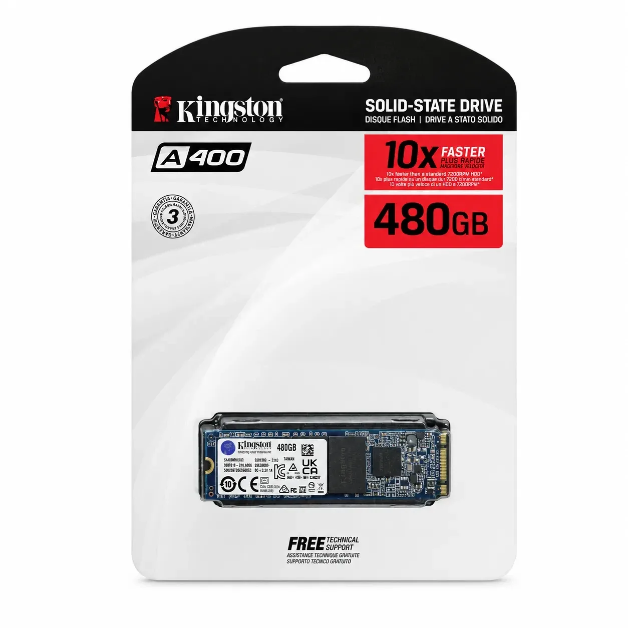 SSD M.2 SATA Iii 2280 480GB Kingston A400