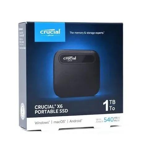 SSD EXTERNO 1TB CRUCIAL X6 - 800MBS