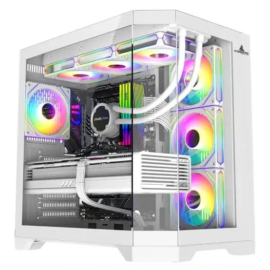 CHASIS ICEBERG CRYSTAL EDGE WHITE FANS RGB