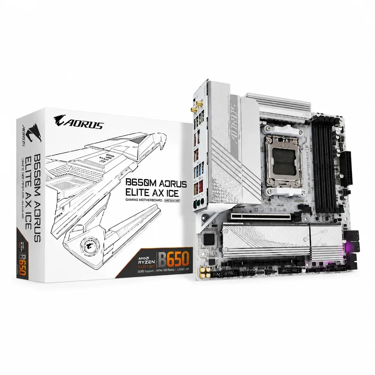 BOARD AORUS B650M - ELITE AX ICE AM5