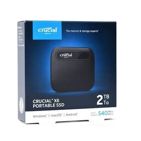 SSD EXTERNO 2TB CRUCIAL X6 - 800MBS