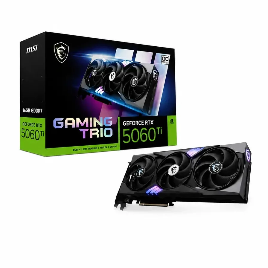 TARJETA DE VIDEO MSI RTX 5060 TI GAMING 16GB DDR7