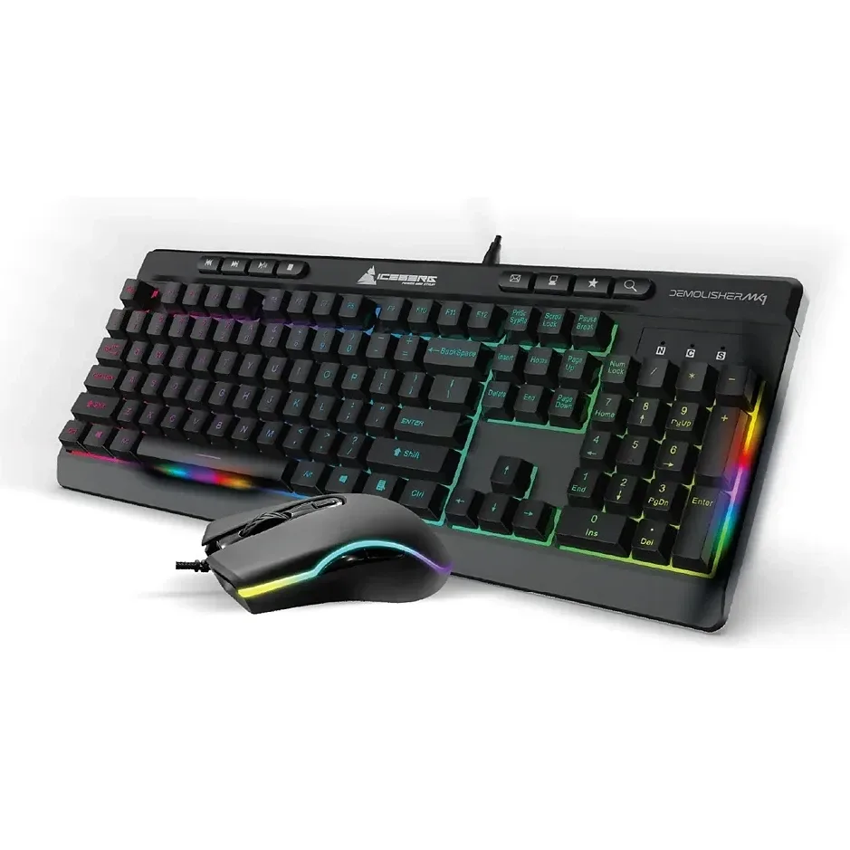 COMBO TECLADO Y MOUSE ICEBERG DEMOLISHER MK1 RGB