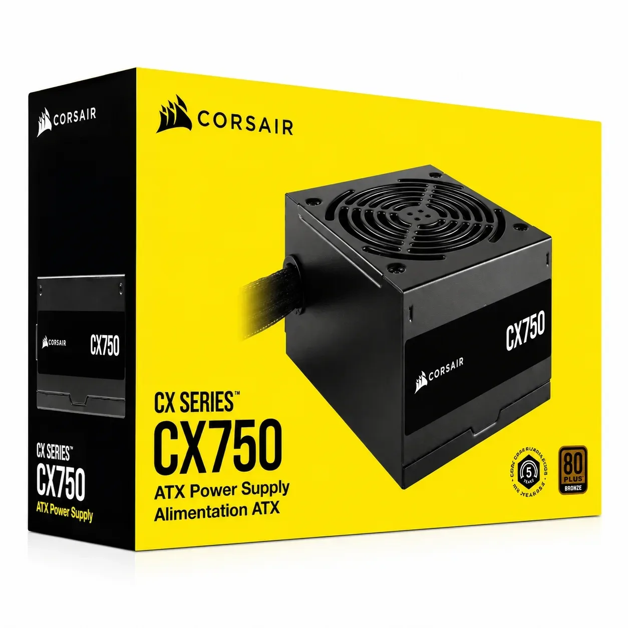 FUENTE DE PODER CORSAIR 750W 80PLUS BRONCE CX750
