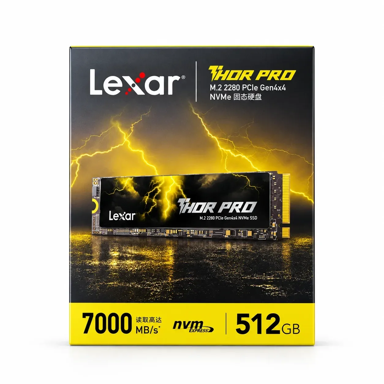 SSD M2 NVME 2280 512GB LEXAR THOR PRO 7000MBS