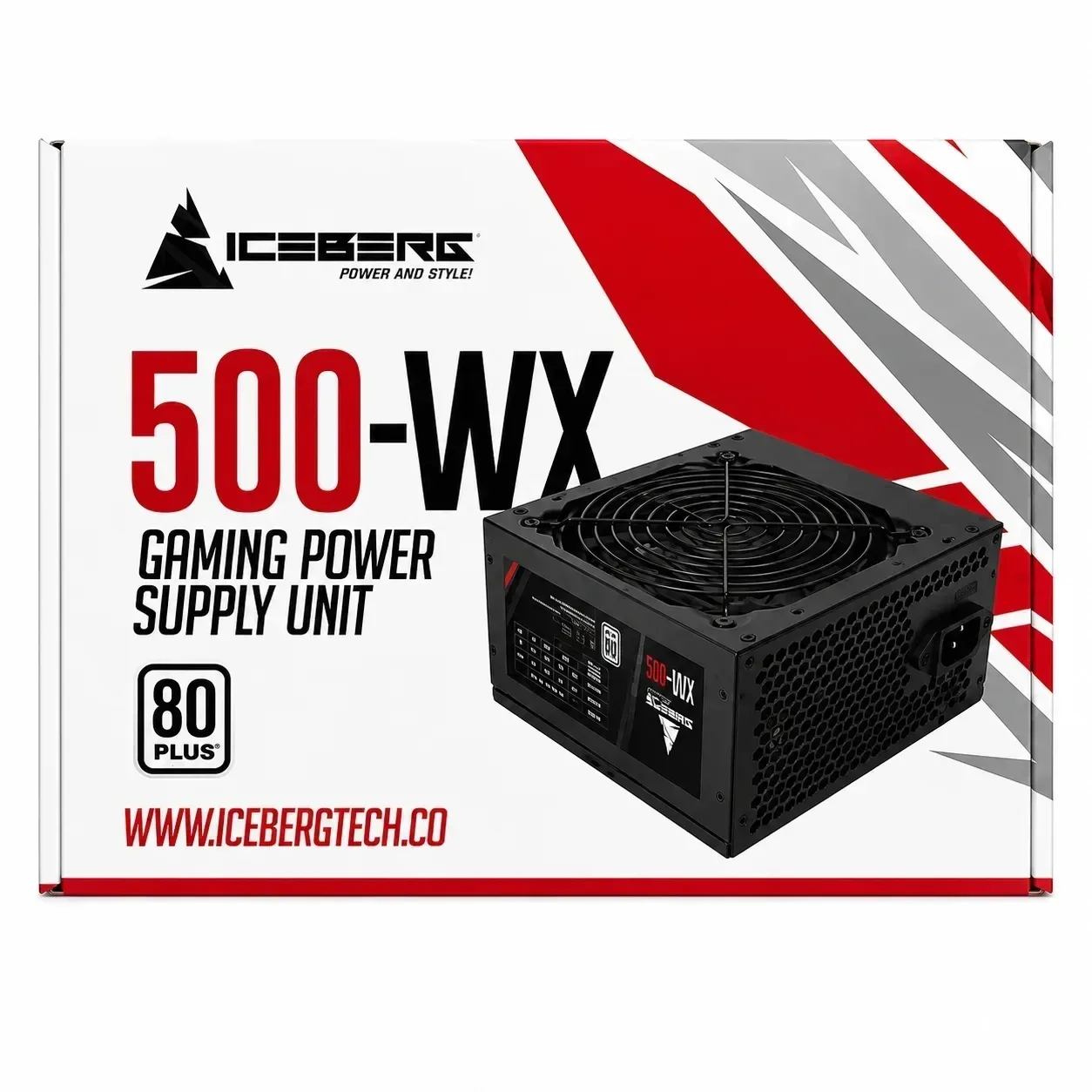 FUENTE DE PODER ICEBERG 500W 80PLUS WHITE 500-WX OEM