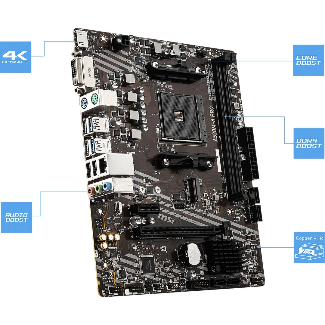 BOARD MSI A520M - A PRO