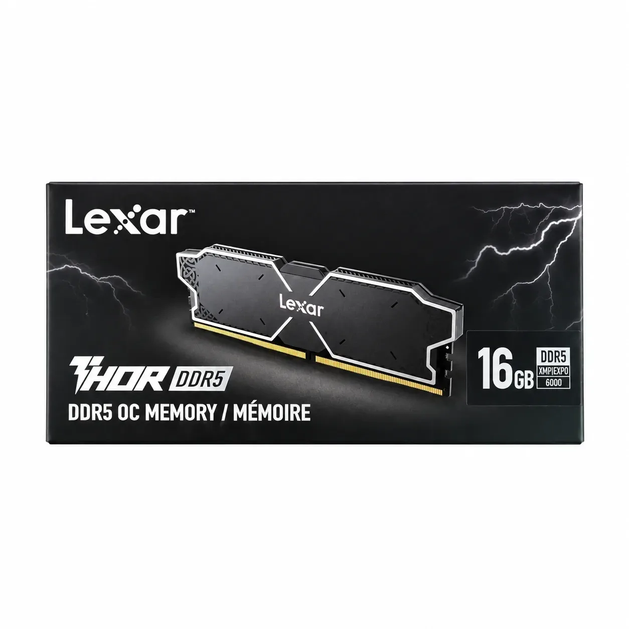 Memoria DDR5 16GB 6000MHZ Lexar Thor Negra