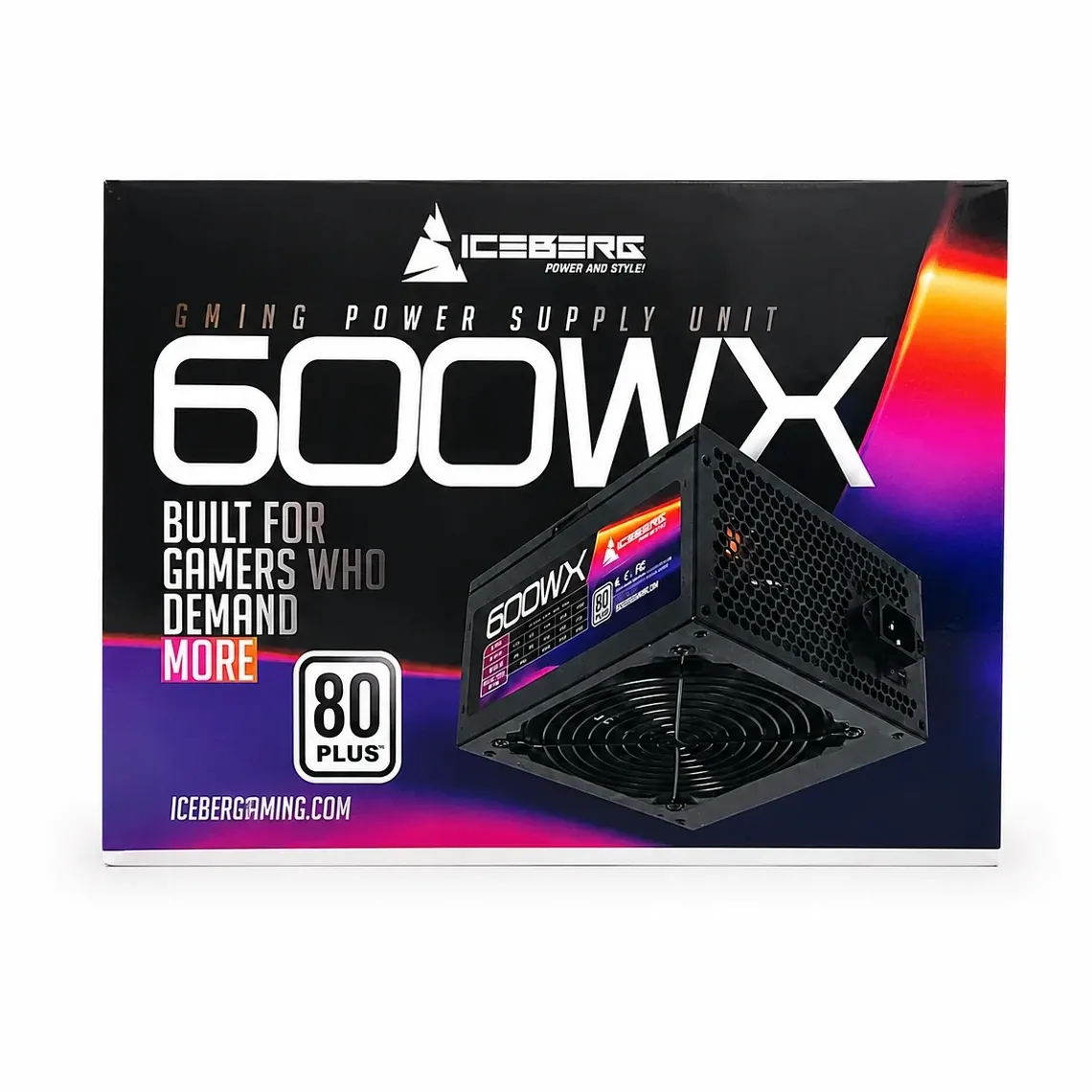 FUENTE DE PODER  ICEBERG 600W  80PLUS WHITE 600WX