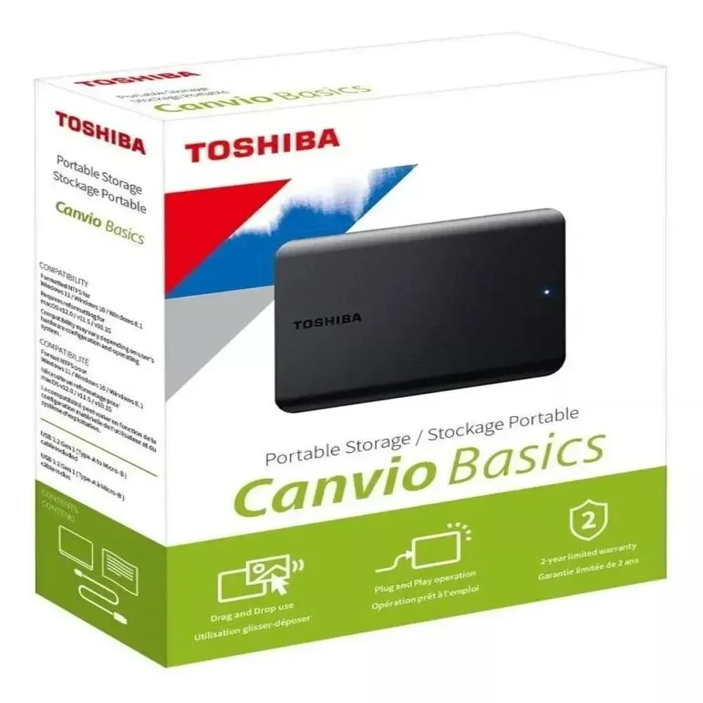DISCO EXTERNO 4TB TOSHIBA CANVIO BASICS USADO