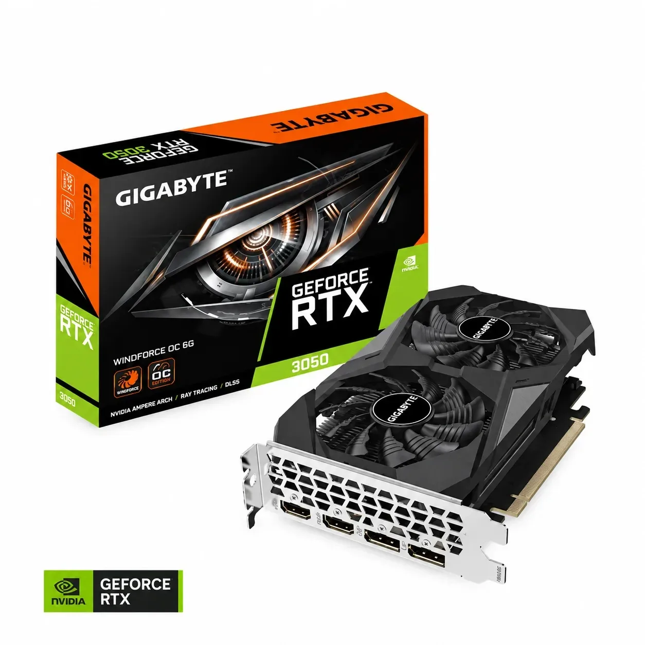 Tarjeta De Video Gigabyte RTX 3050 Windforce 0c V2 DDR6 6GB