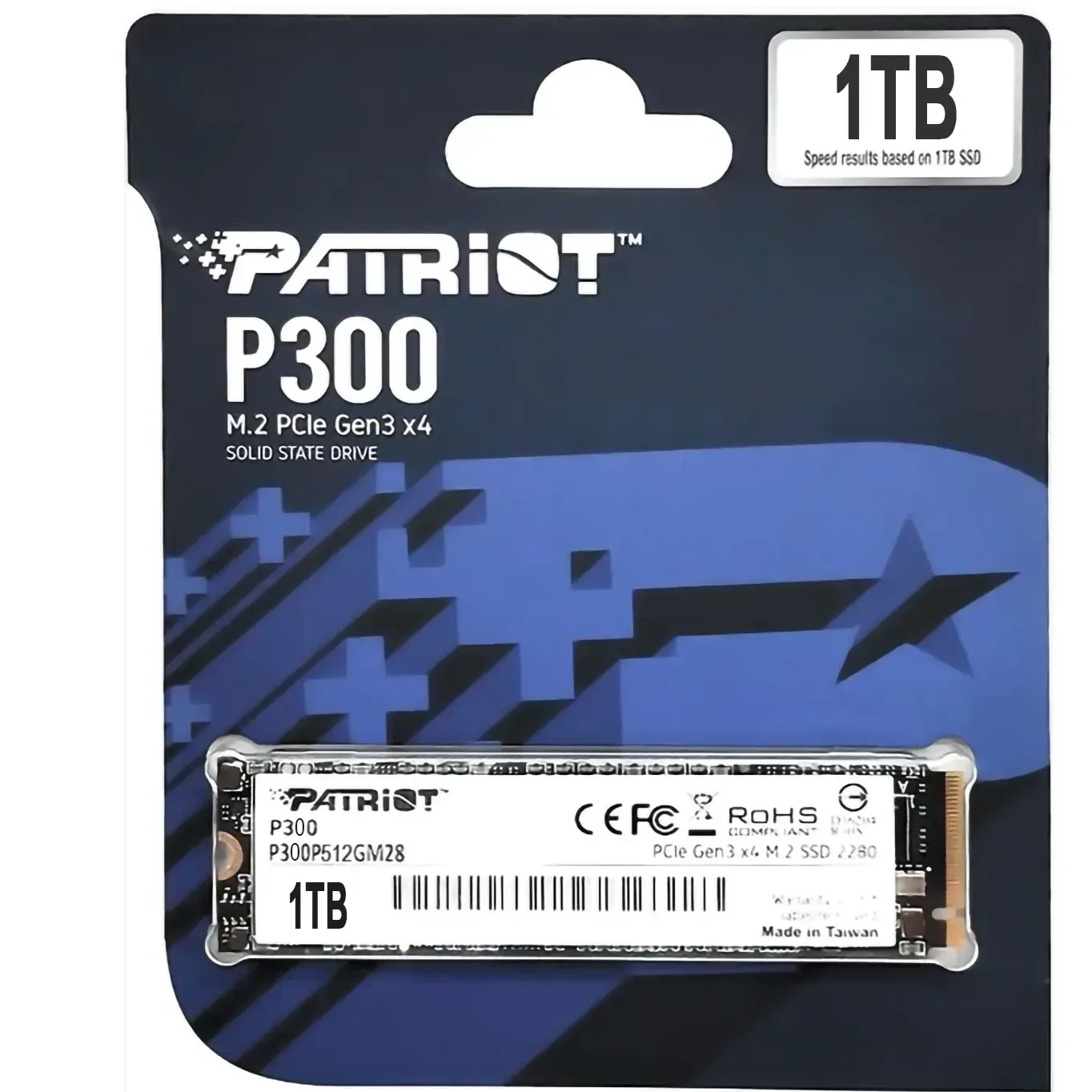 SSD M2 NVME 2280 1TB PATRIOT P300 2100Mbs