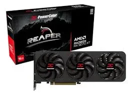 TARJETA DE VIDEO POWERCOLOR RX9070 XT REAPER DDR6 16GB BLACK