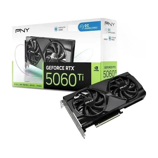 TARJETA DE VIDEO PNY RTX 5060 TI DUAL OC 8GB DDR7