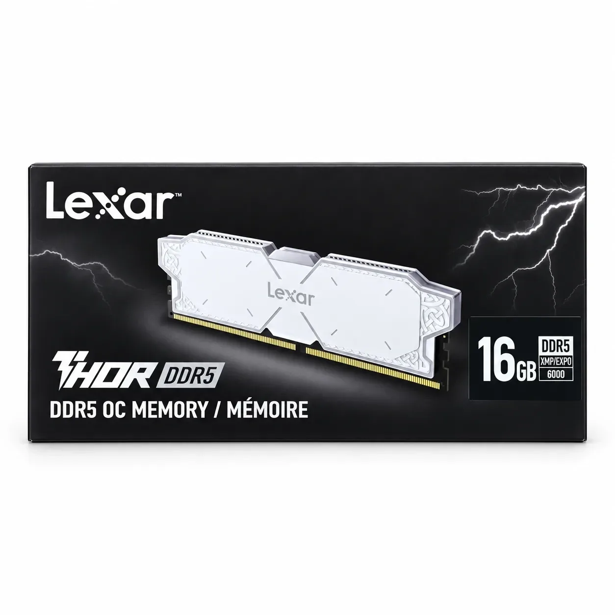 Memoria DDR5 16GB 6000MHZ Lexar Thor Blanca