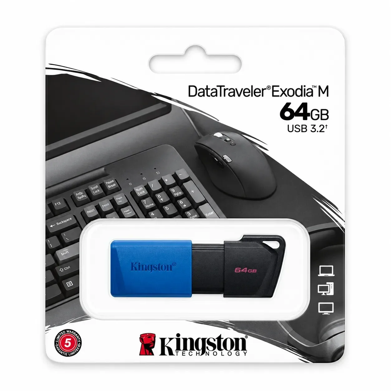 Memoria USB 64GB Kingston Datatraveler Exodia M