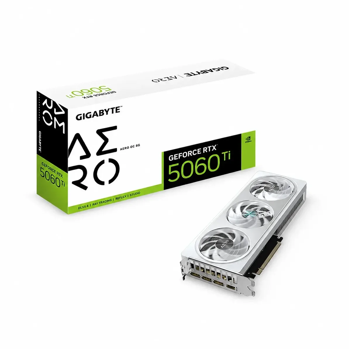 Tarjeta De Video Gigabyte RTX 5060 Aero 8GB DDR7 White