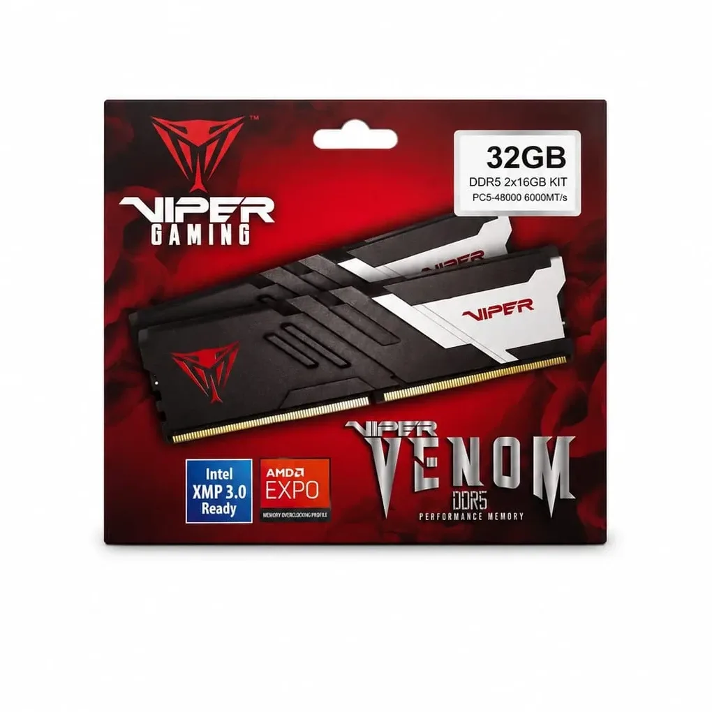 MEMORIA DDR5 32GB (2X16GB) 6000MHZ PATRIOT VENOM