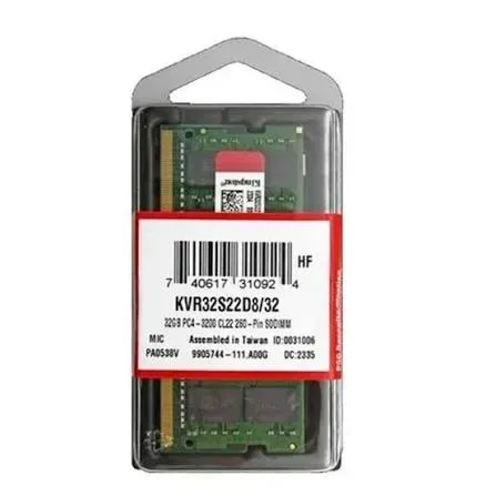 MEMORIA DDR4 32GB 3200MHZ KINGSTON PORTATIL 2.5"