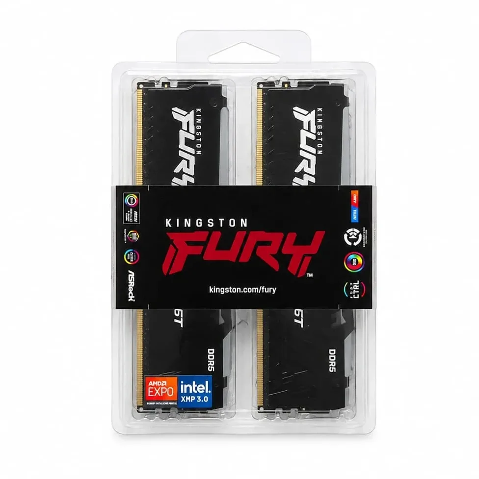 MEMORIA PC DDR5 32GB (2X16GB) 5600MHZ KINGSTON FURY RGB