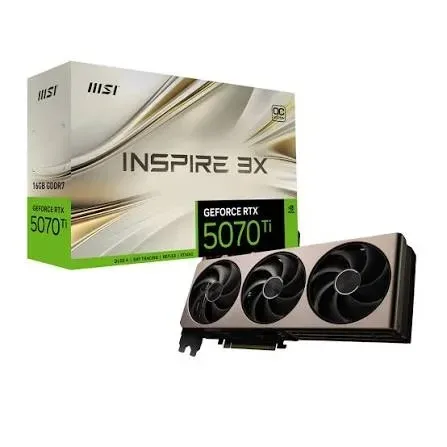 TARJETA DE VIDEO MSI RTX 5070 TI INSPIRE TRIFAN 16GB DDR7X