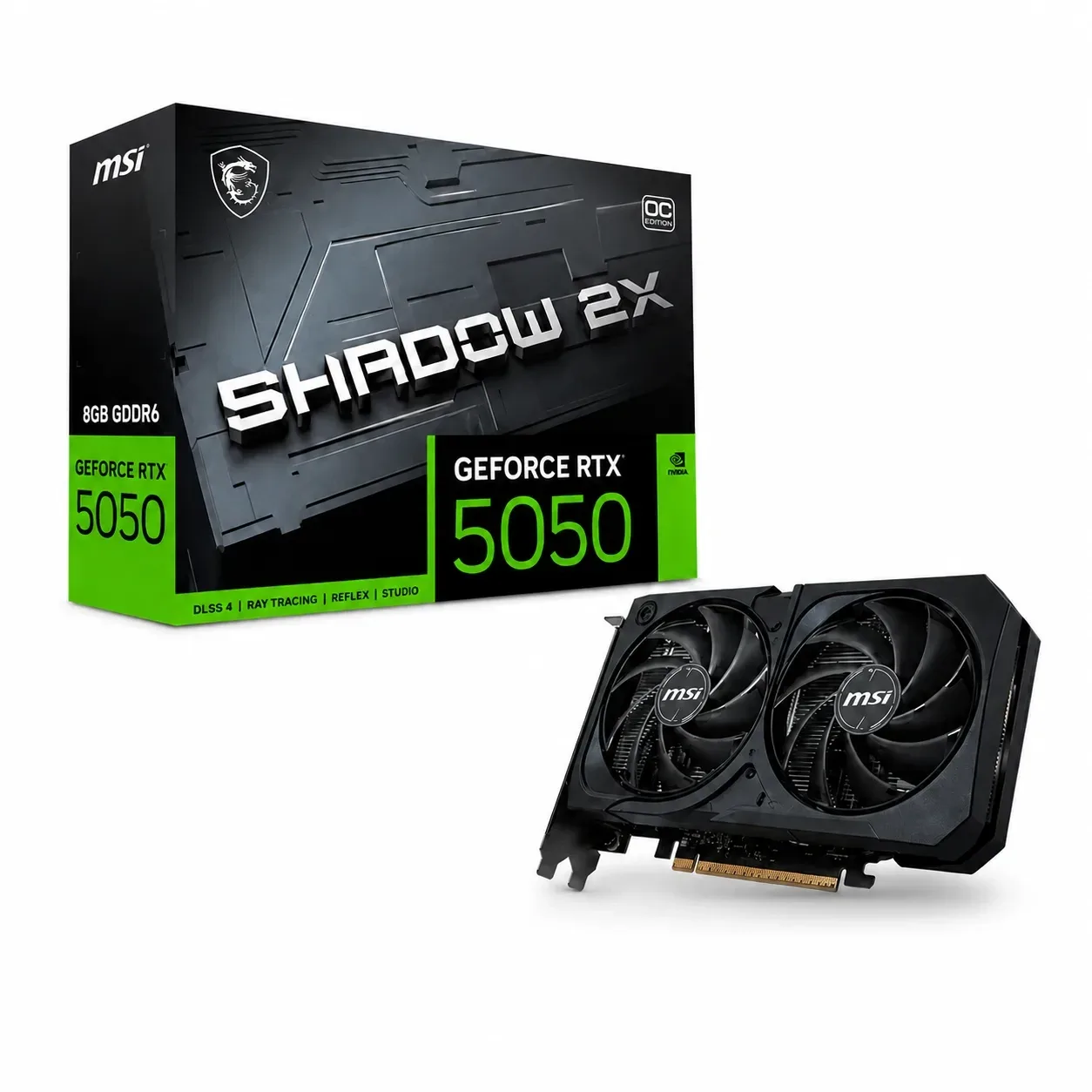 Tarjeta De Video Msi RTX 5050 Shadow 2x 8GB DDR6