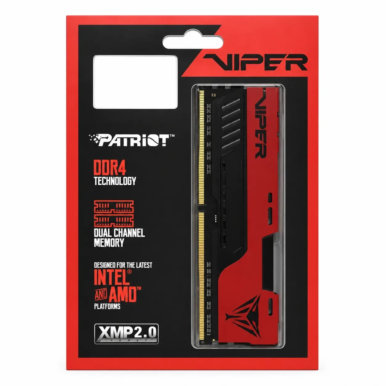 MEMORIA DDR4 32GB (2X16GB) 3200MHz PATRIOT VIPER ROJA