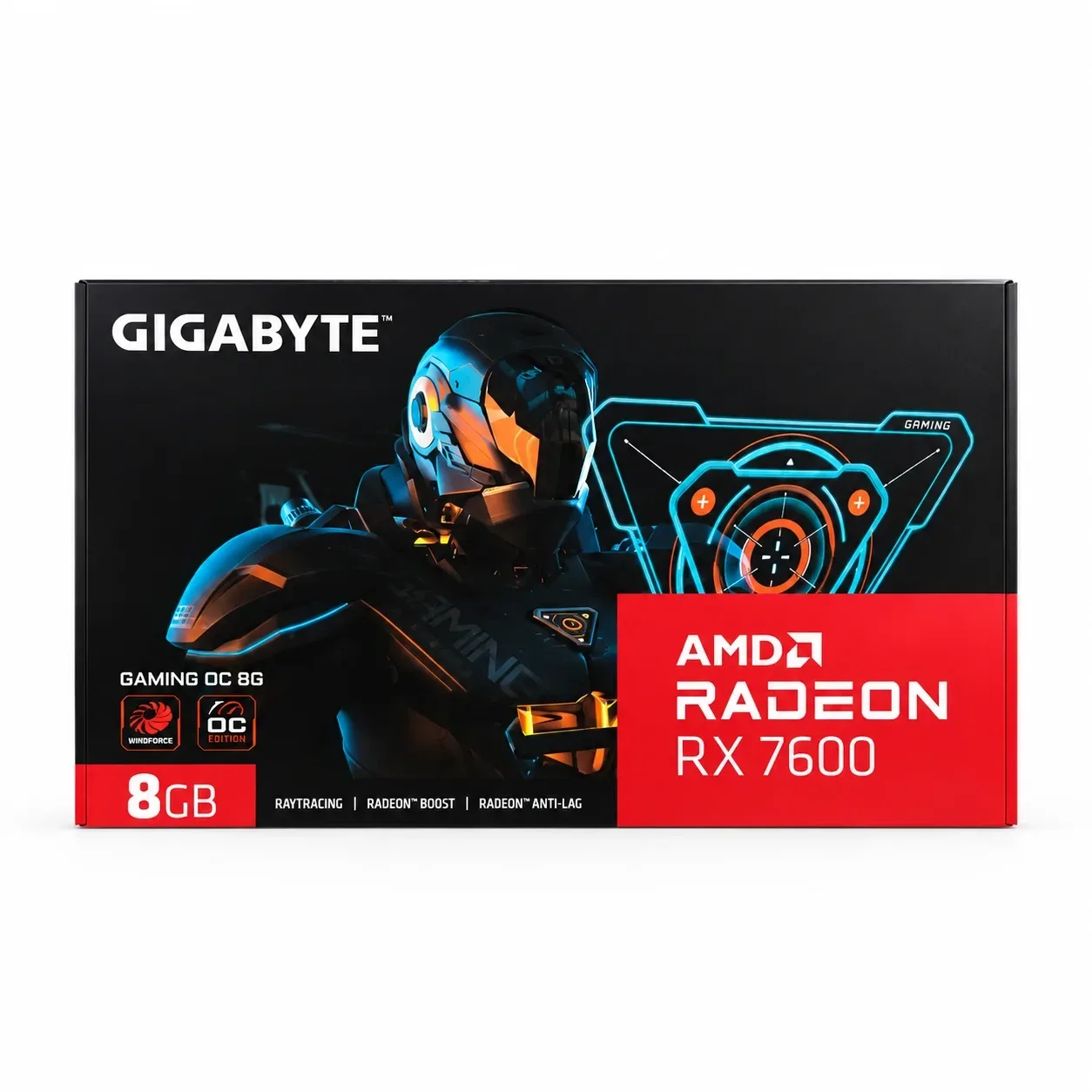 Tarjeta De Video Gigabyte Rx 7600 Gaming Oc DDR6 8GB Negra