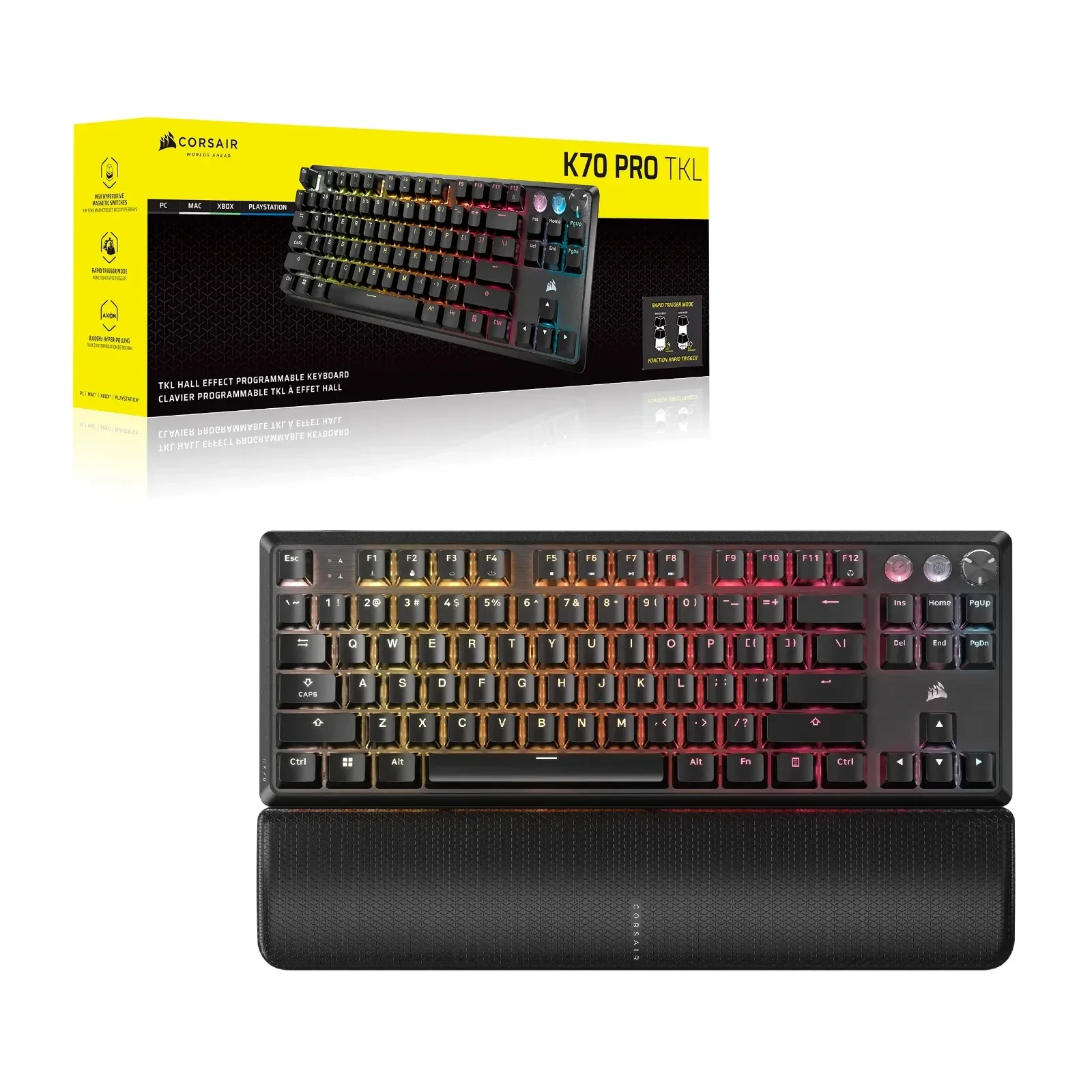 TECLADO MECANICO CORSAIR K70 RGB TKL